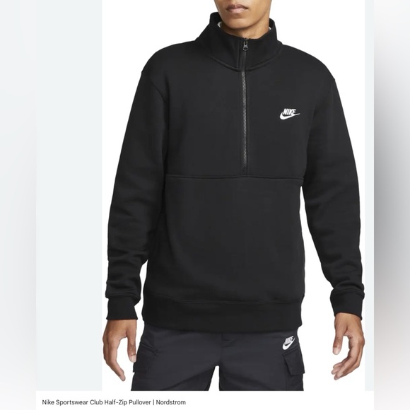 Nike Men's Black Zip-Up Sweater - Picture 2 of 11